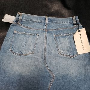 Bloomdales rag and bone jean mini skirt